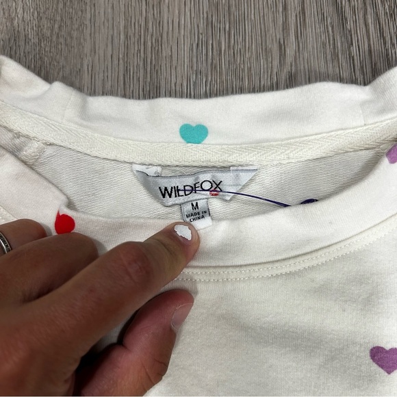 WILDFOX heart sweater shorts set X17 - Picture 6 of 6